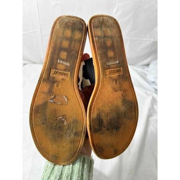 BAMBOO Moon Dance  sandals Size 8.5 COW PRINT - Picture 10 of 12